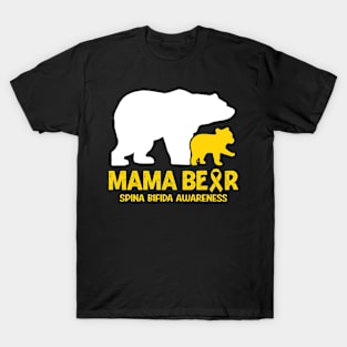 Mama Bear Spina Bifida Awareness T-Shirt